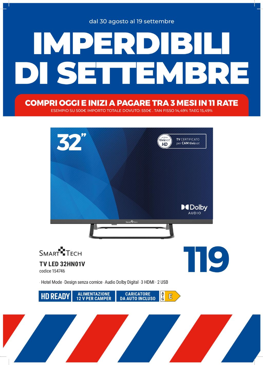 TV SMART TECH 32HN01V 32''