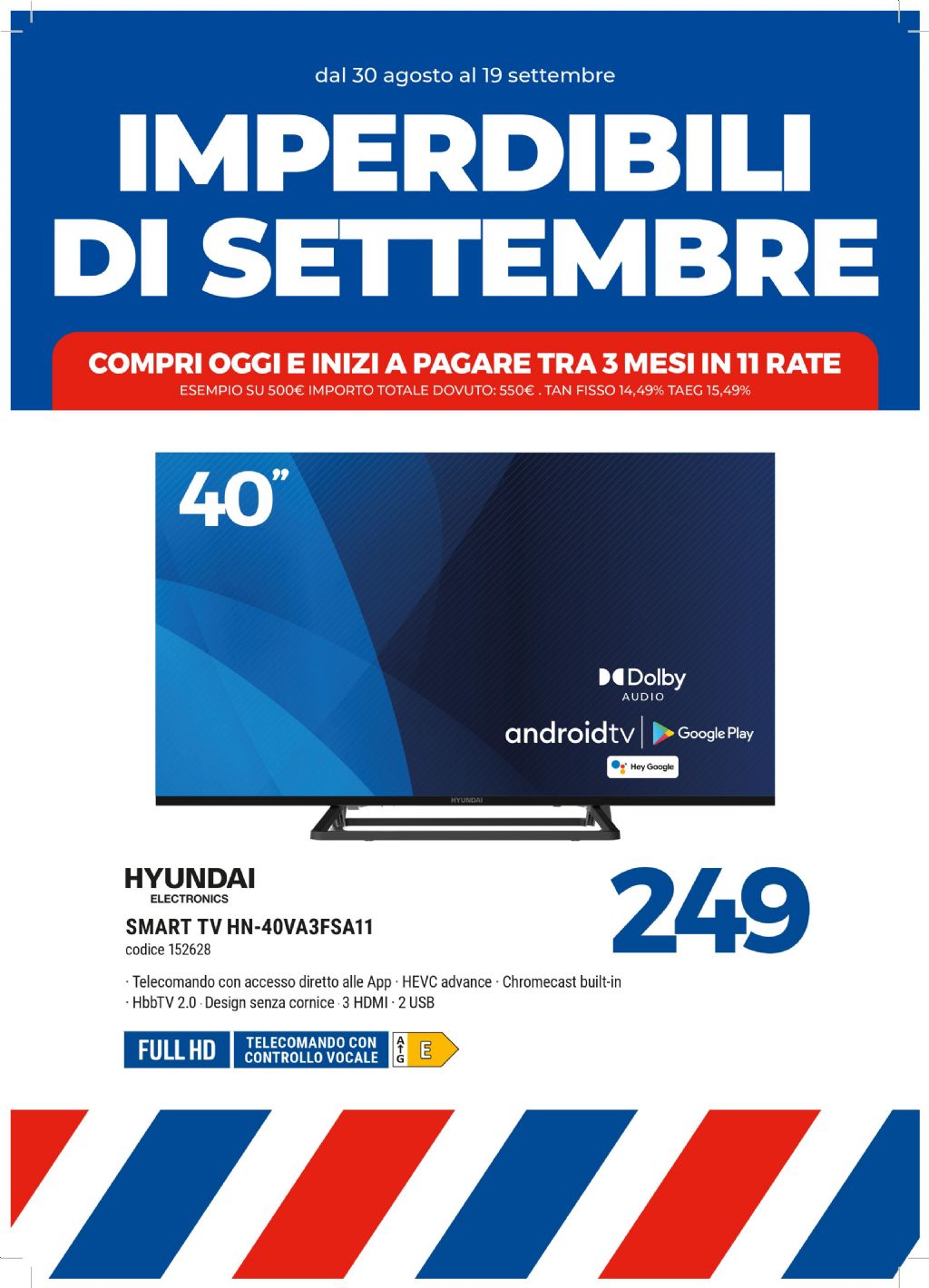 HYUNDAI HN-40VA3FSA11 40'' FULL HD SMART TV