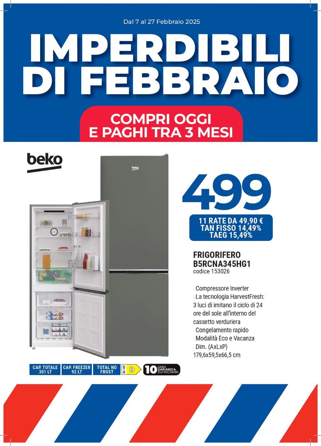 FRIGO BEKO B5RCNA345HG1 INOX