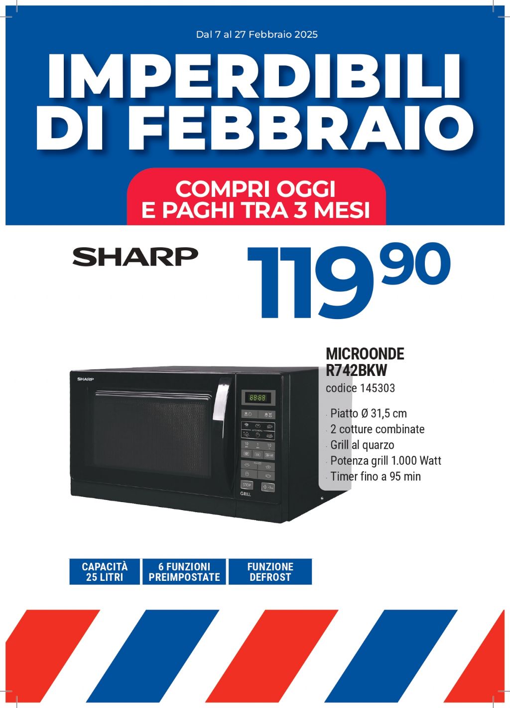 MICROONDE SHARP R742BKW