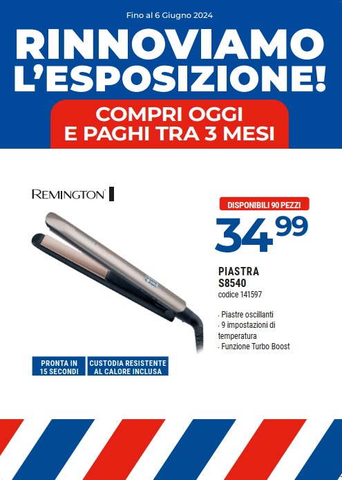 PIASTA PER CAPELLI REMINGTON S8540