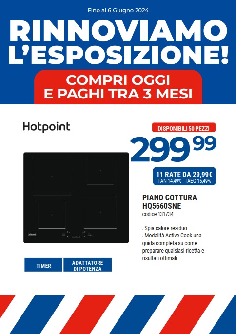 PIANO COTTURA INDUZIONE HOTPOINT-ARISTON HQ5660SNE