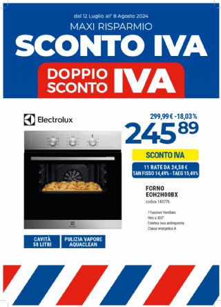 FORNO INCASSO ELECTROLUX EOH2H00BX