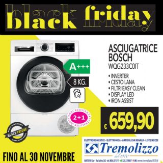 ASCIUGATRICE BOSCH WQG233C0IT 8KG A+++