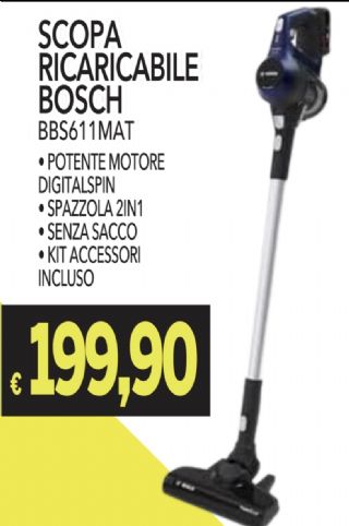 ASPIRAPOLVERE BOSCH BBS611MAT